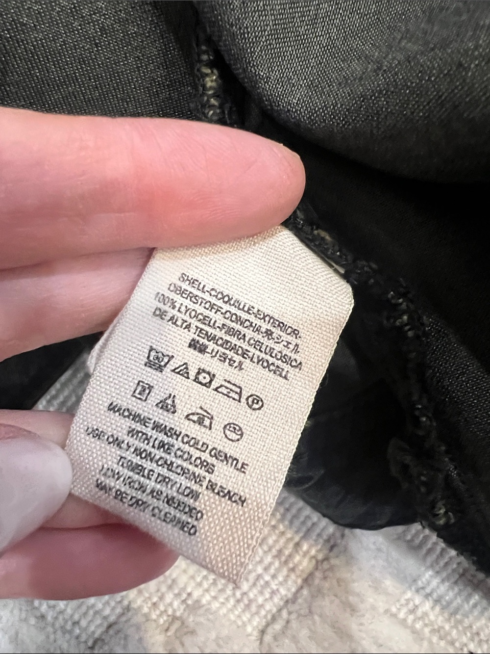Free People Washed Black/blue light weight Denim like Jacket - Picture 5 of 7